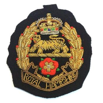 Royal Hampshire Blazer badge