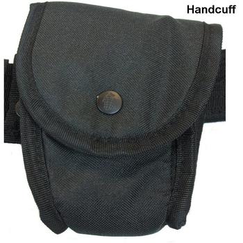 Security Patrol Belt Pouch System Black Pouch Set With Belt - main image