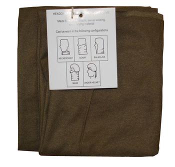 Headover Warm Weather Light Olive British Army Issue PCS Head Over New - main image