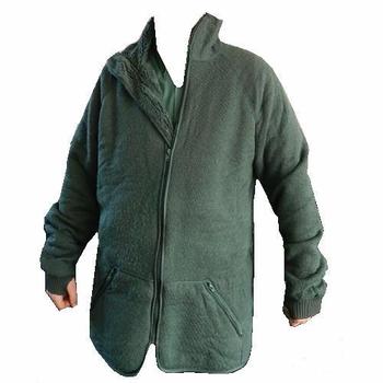 Helly Hansen Wool Fibre Pile Military Issue Olive Green Fleece - HH Label inside