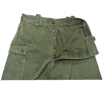 Military Issue Olive Herringbone Vintage trousers - main image