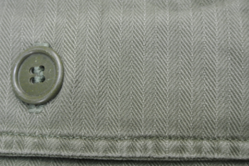 Olive herringbone shirt - main image