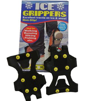 Ice Grippers - 1 Pair of ice grippers overshoe traction for the ice and snow - Small  - main image