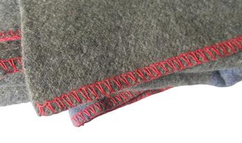 Blanket Assorted Blankets grey / brown with Stitch Trimmed Edges  - main image