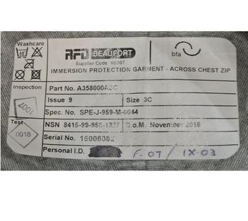 Beaufort RAF Issue Dry Suit Olive Green Immersion Suit - main image