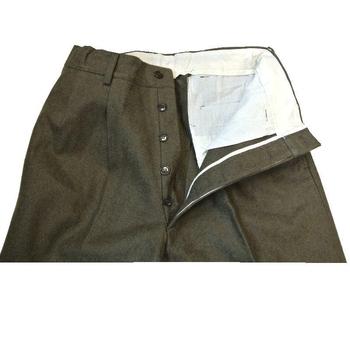 Vintage Italian Wool / Serge Heavy Weight Military Trousers  - main image