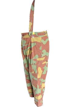 Italian San Marco Telo Mimetico Vintage 3 Colour Camo Trousers With Braces - main image
