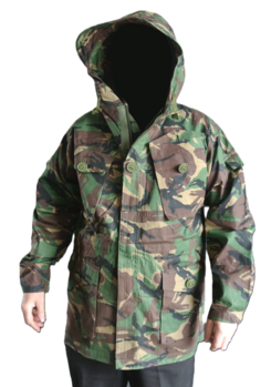 Woodland camo hooded jacket - main image