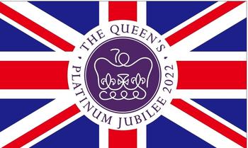 Queen's Platinum Jubilee 2022 Flag 5ft x 3ft - main image