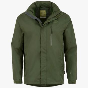 Olive Waterproof Jacket Highlander Kerrera Waterproof And Breathable Lined Coat - main image