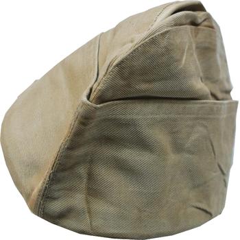 Side Hat WWII 1940's Style US Army  Khaki Garrison Side Cap 1950`s Dated ~ Used - main image