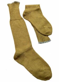 Army Socks, Khaki knitted Long Military Socks 3 sizes - main image