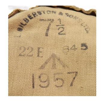 British Army Desert Tropical Hat Post War / WWII Pattern Army Issue Khaki Tropical Peaked Hat - main image
