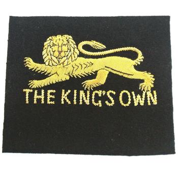 The Kings own Blazer badge