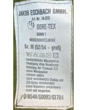 Goretex Jacket Genuine German Military Army Issue Olive Unlined Gortex jacket With hood - main image