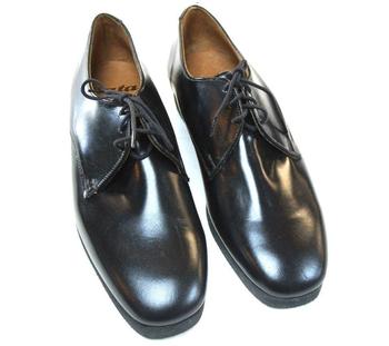 Ladies black cadet shoe - main image