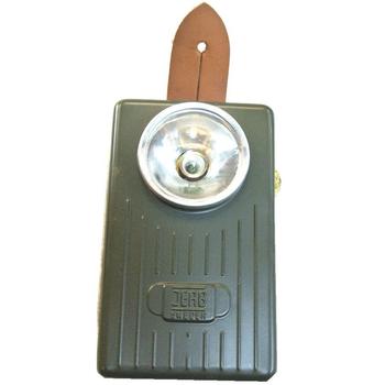 Danish Olive Green Signal Lamp With Morse Code And Filters - Type II (Leather End) - main image
