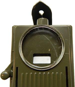 Danish Olive Green Signal Lamp With Morse Code And Filters - Type II (Leather End) - main image