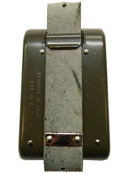 Danish Olive Green Signal Lamp With Morse Code And Filters - Type II (Leather End) - main image