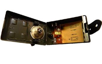 Danish Olive Green Signal Lamp With Morse Code And Filters - Type II (Leather End) - main image