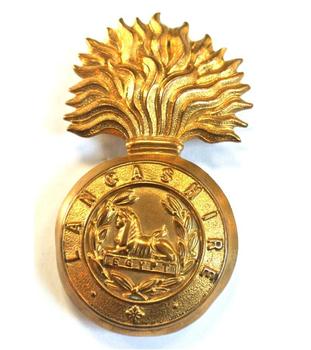 Bi Metal And Officers Infantry Cap Badge For The Lancashire Fusiliers - main image