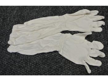 Military Issue Long White Gloves - main image
