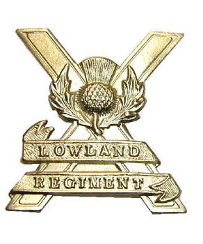 Lowland regiment Scottish cap badge