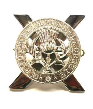 Lowland Brigade cap badge-  staybright