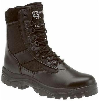 Black Combat Boots Grafters G Force Fabric / Leather Thinsulate Lined Patrol Boots (M668A)