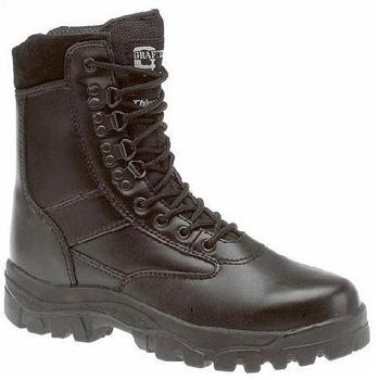 Combat Boots Black Leather Grafters Top Gun Thinsulate Lined Patrol Boots (M671A)