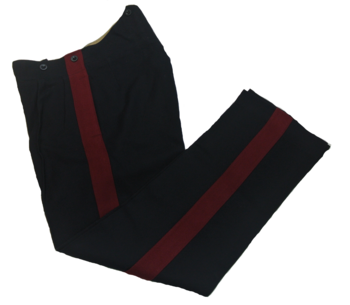 Maroon stripe guards trousers - main image