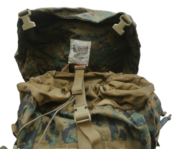 US Woodland marpat camo rucksack - main image