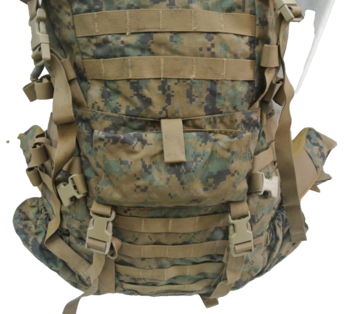 US Woodland marpat camo rucksack - main image