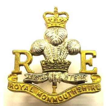 Royal Monmouthshire Royal Engineers Cap Badge - Staybrite - main image