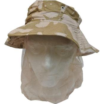 Desert Camo Wide Brimmed Boonie Hat With Mossie Net - main image
