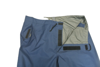 RAF Blue MVP Waterproof Breathable Zip Bottom Corded Waist Over Trousers - main image