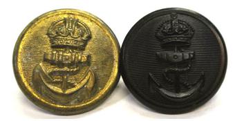 Naval Brass Buttons Kings Crown - main image