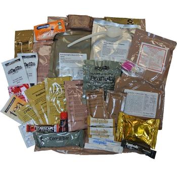 British Army Issue Vegetarian 24 Hour Ration Pack Rations - main image