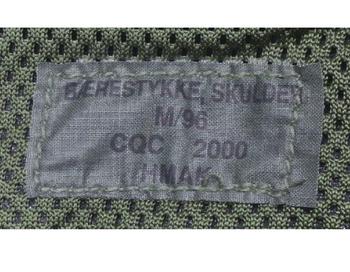 Danish Dancam M96 HMAK Military Issue Woodland Flecktarn Camo Main Yoke, New - main image