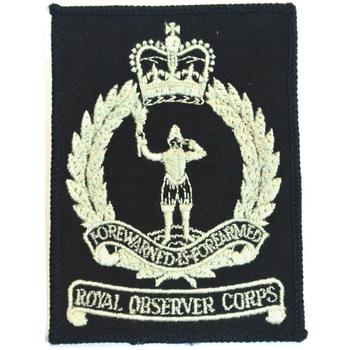 Royal Observer corps blazer badge