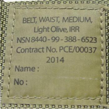 Light Olive PLCE Belt IRR MTP PLCE Webbing Belt With Quick Release Buckle - New Or Used - main image