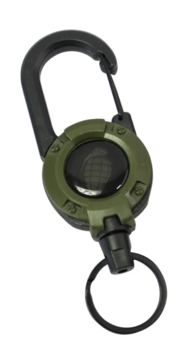 Olive Heavy Duty Retractable Carabiner Clip - main image