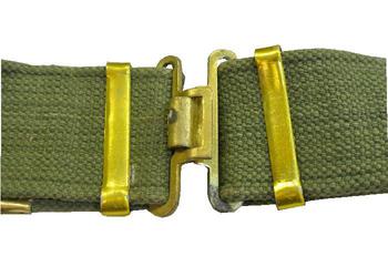 Army Style Webbing Belt 37 Pattern Imported Military Khaki Or Green Webbing Belt - main image