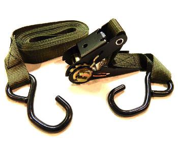 Ratchet Strap Olive Green 1 inch Wide x 15ft Length - main image