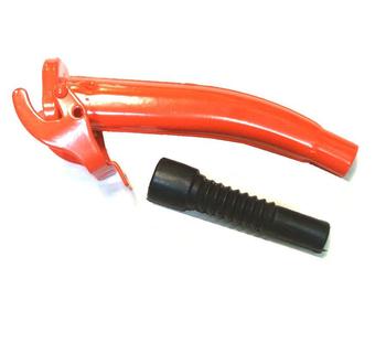 Hi-viz orange jerry can spout - main image