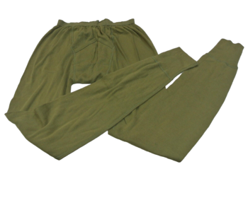 Light Green British Army Issue Thermal Long Johns - Old School - main image