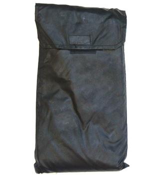 Black Poncho French Riot Police Issue Shaped Hooded Poncho Cape, New - main image