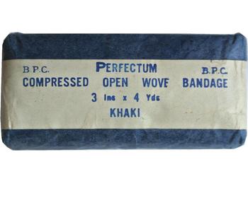 Vintage Khaki Open Wove Bandage - main image