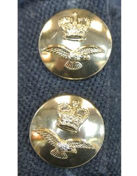 RAF Style Side Cap Queens Crown Buttons Great for RAF Uniform - main image