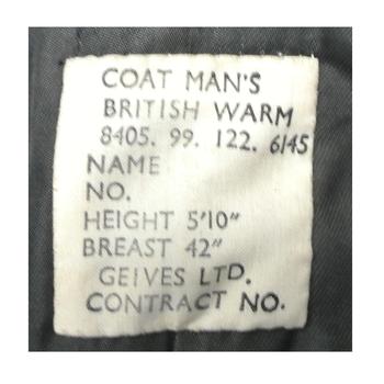 British Naval Issue Great Coat Modern And Wartime Style - main image